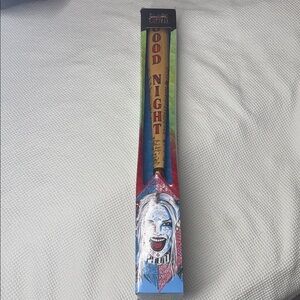 Harley Quinn 'Good Night' Decorative Baseball Bat - Yellow
